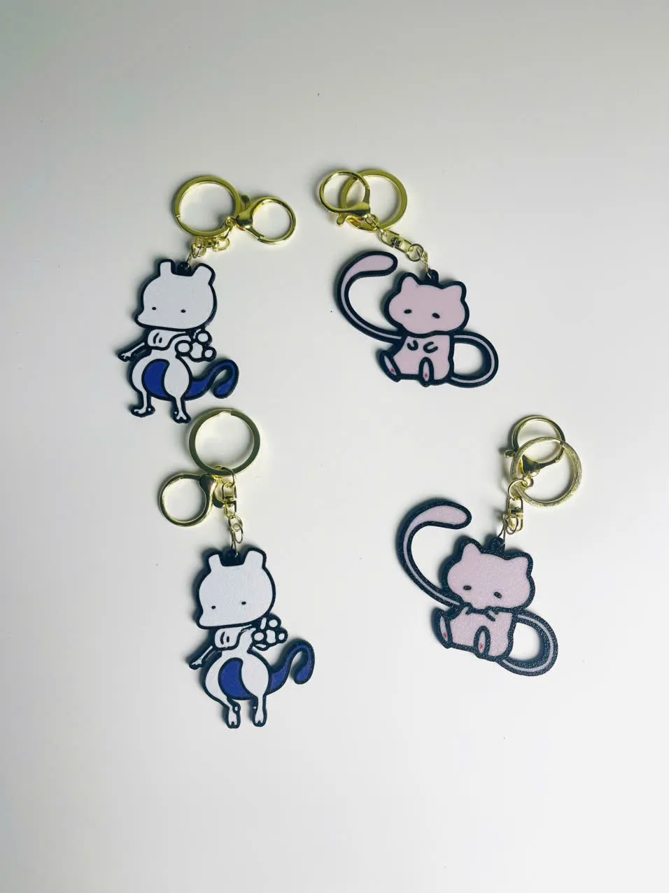 Mew Mewtwo Pokemon Keychain Pack - Free 3D Print Model - MakerWorld