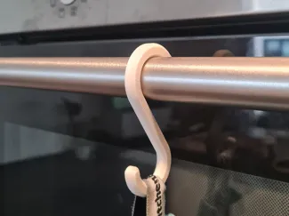 Towel hook for 24mm bar