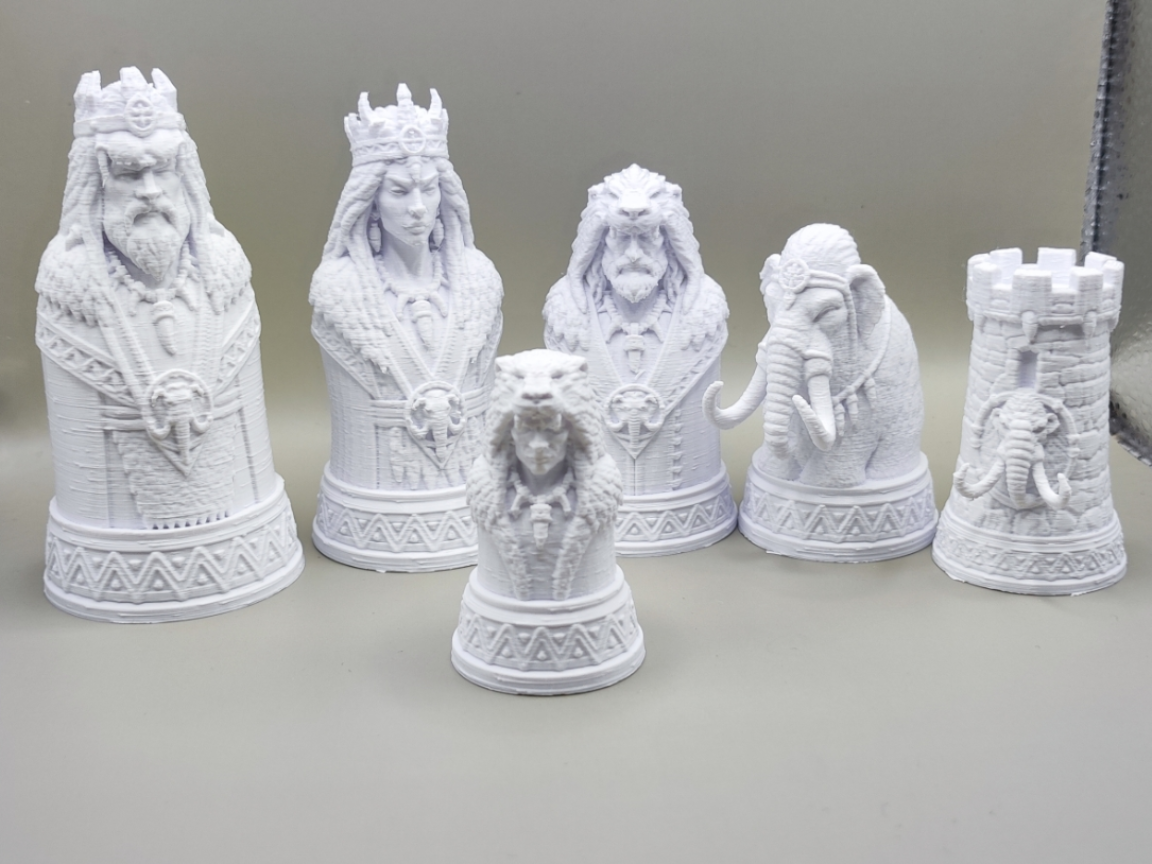 Ancient Lords Prehistoric Chess Set