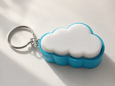 Cloud Clicker Keychain