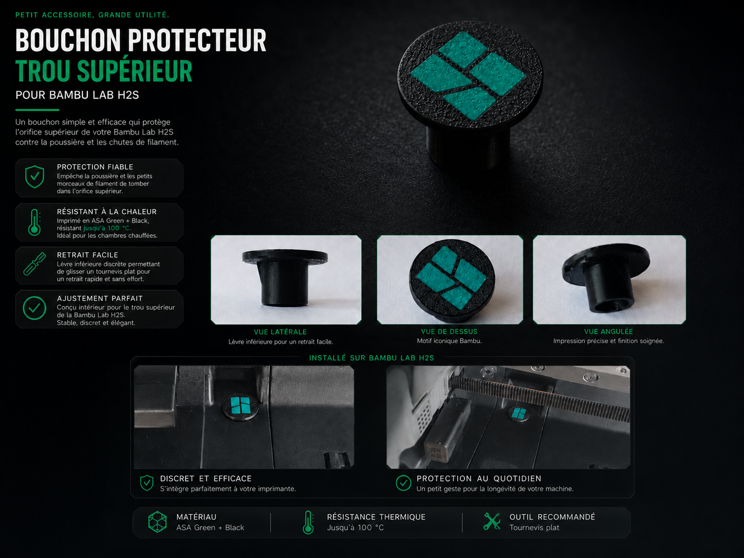 Bouchon Protecteur Supérieur H2S   Diam8