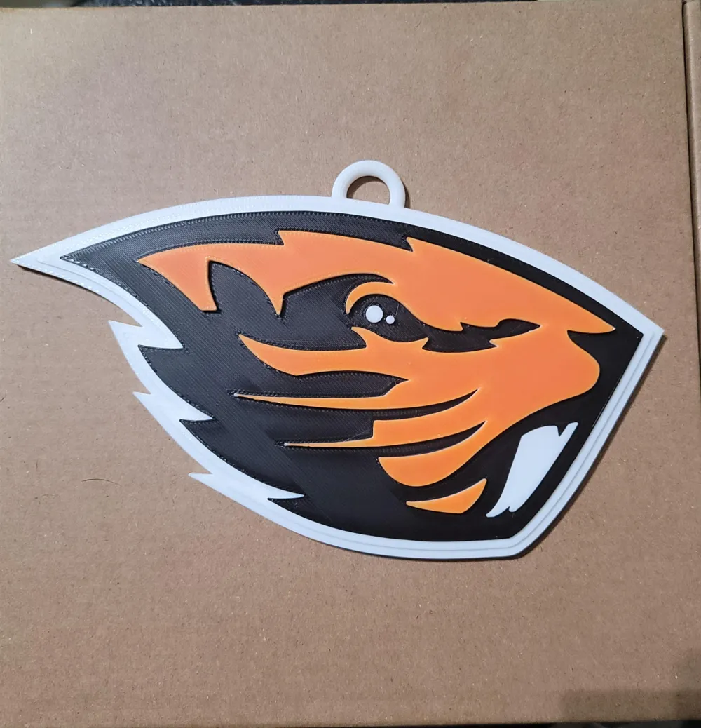 Oregon State Designs OREGON STATE 3D Logo 180mm series by mercadogarzas - MakerWorld