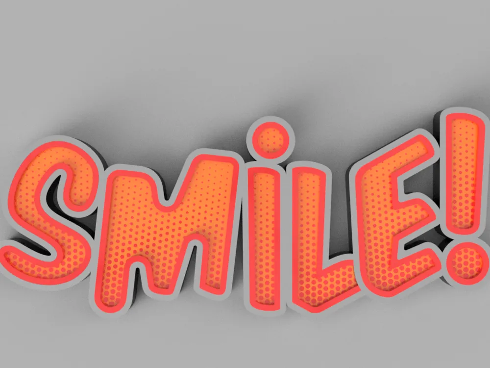 Smile Wall Art By Warriorsoto Makerworld Download Free 3d Models