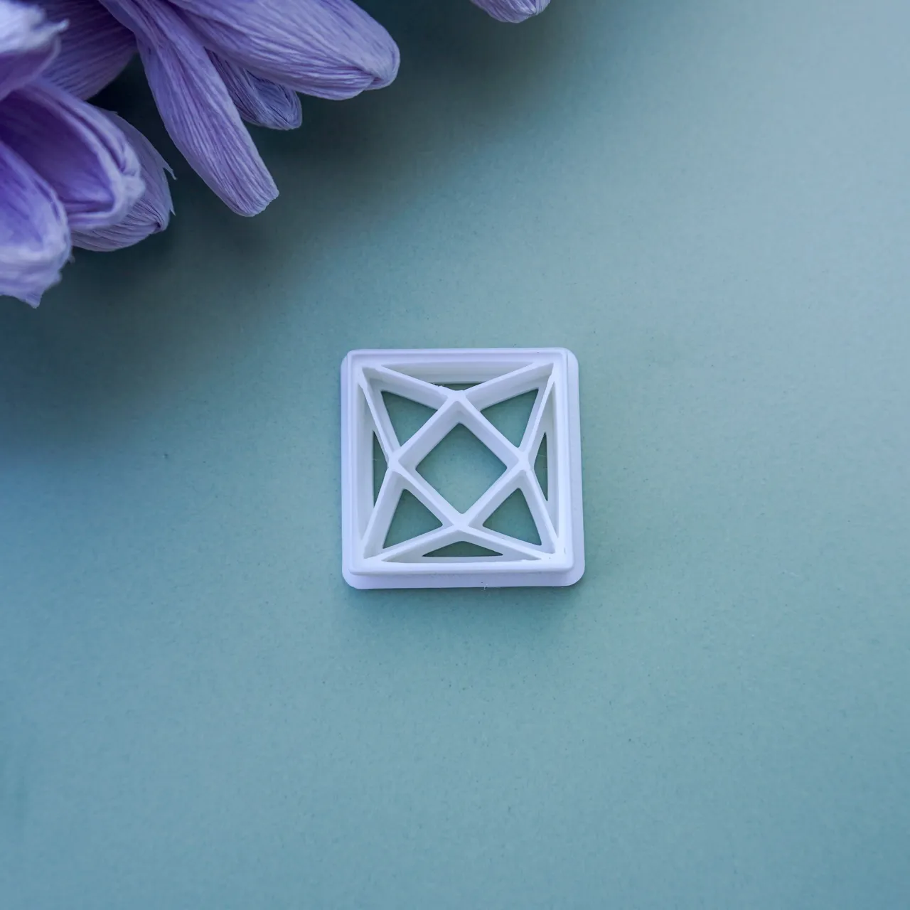 Square Abstract Clay Cutter For Earrings Necklaces view 4