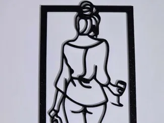 Minimalist Female Body Wall Art Frame
