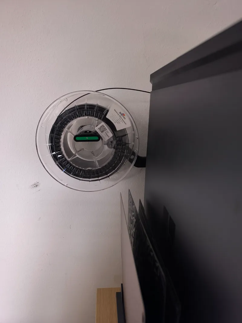 Spool holder blank with hole