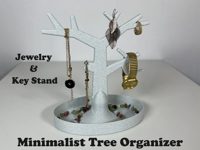 Minimalist Tree Organizer – Jewelry & Key Stand