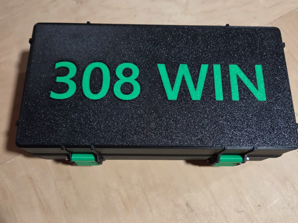 308 Winchester 200rnd Ammo Box - Free 3D Print Model - MakerWorld