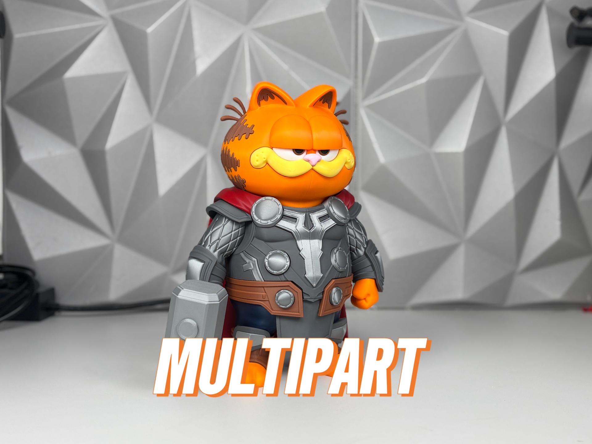 추천 3D 모델 – 가필드 x 토르 멀티파트 모델