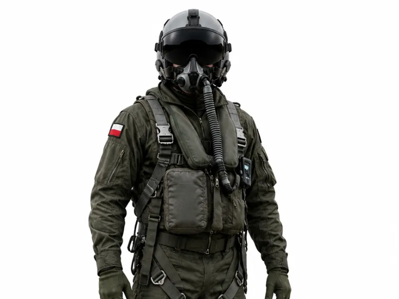 Polish military pilot figurine