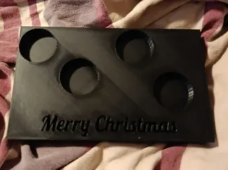 Teelich Halter Merry Christmas