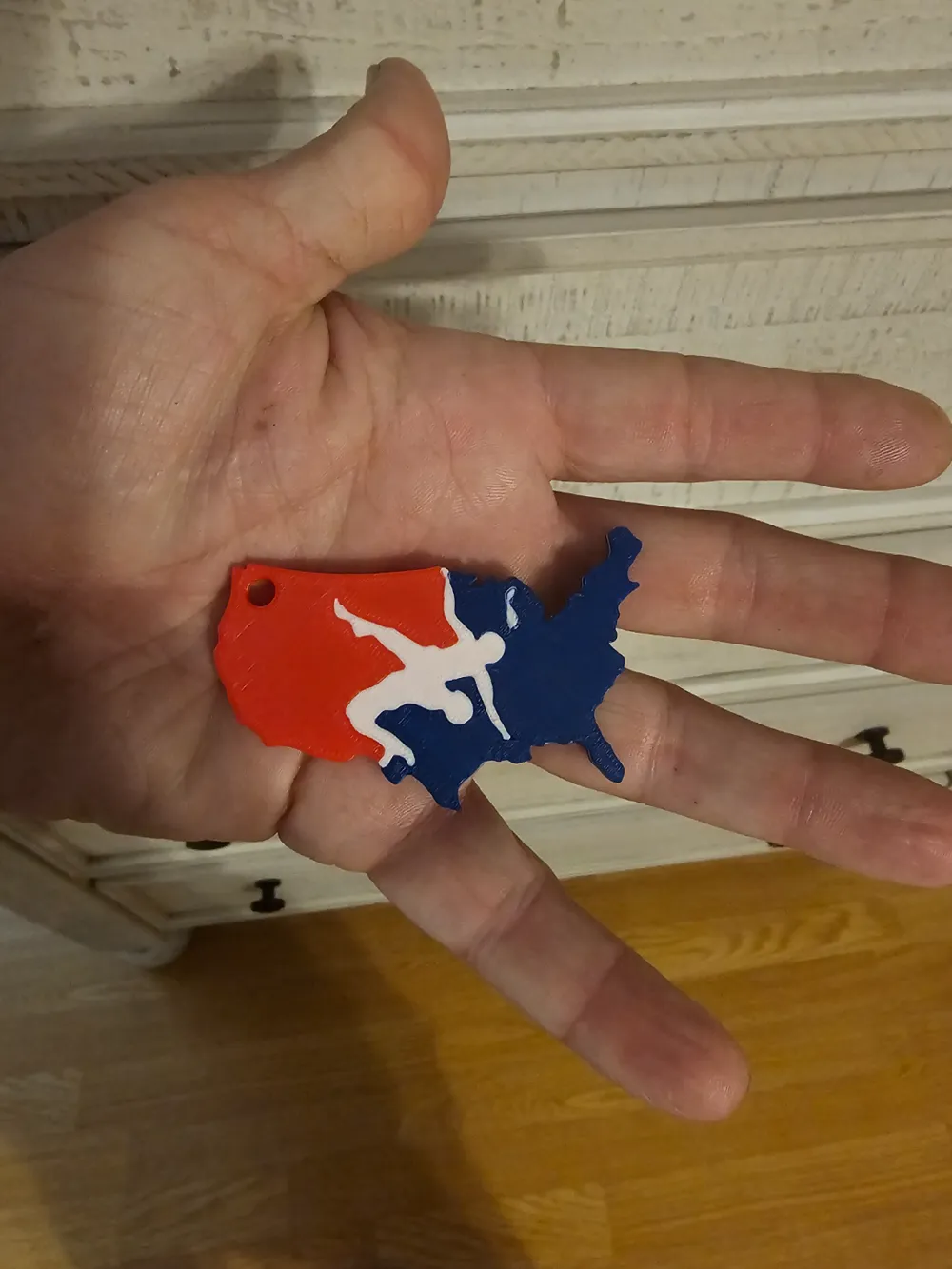 USA Wrestling Keychain by thamitchsta MakerWorld