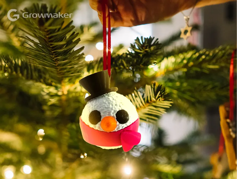 Snowman Head Ornament