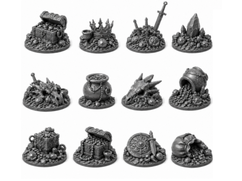 Tabletop Treasure Piles & Loot Markers
