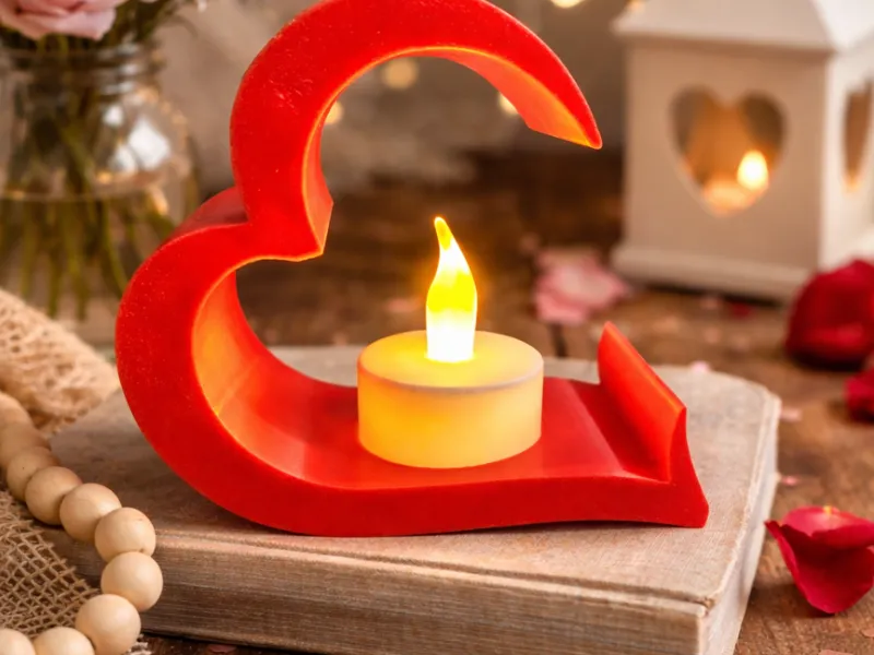 Heart Embrace Tealight Holder