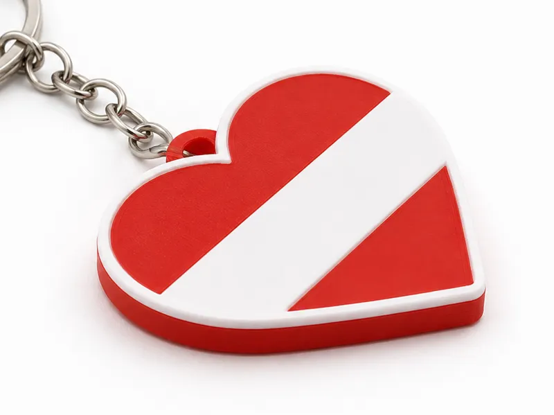Austria Flag - Heart Shaped