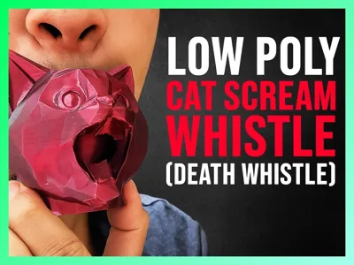 Low Poly Cat Scream Whistle (Death Whistle)