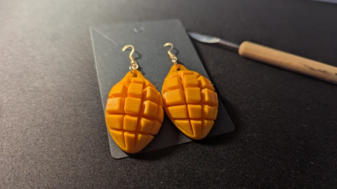 Natsu Mango Earrings - 夏マンゴー view 3