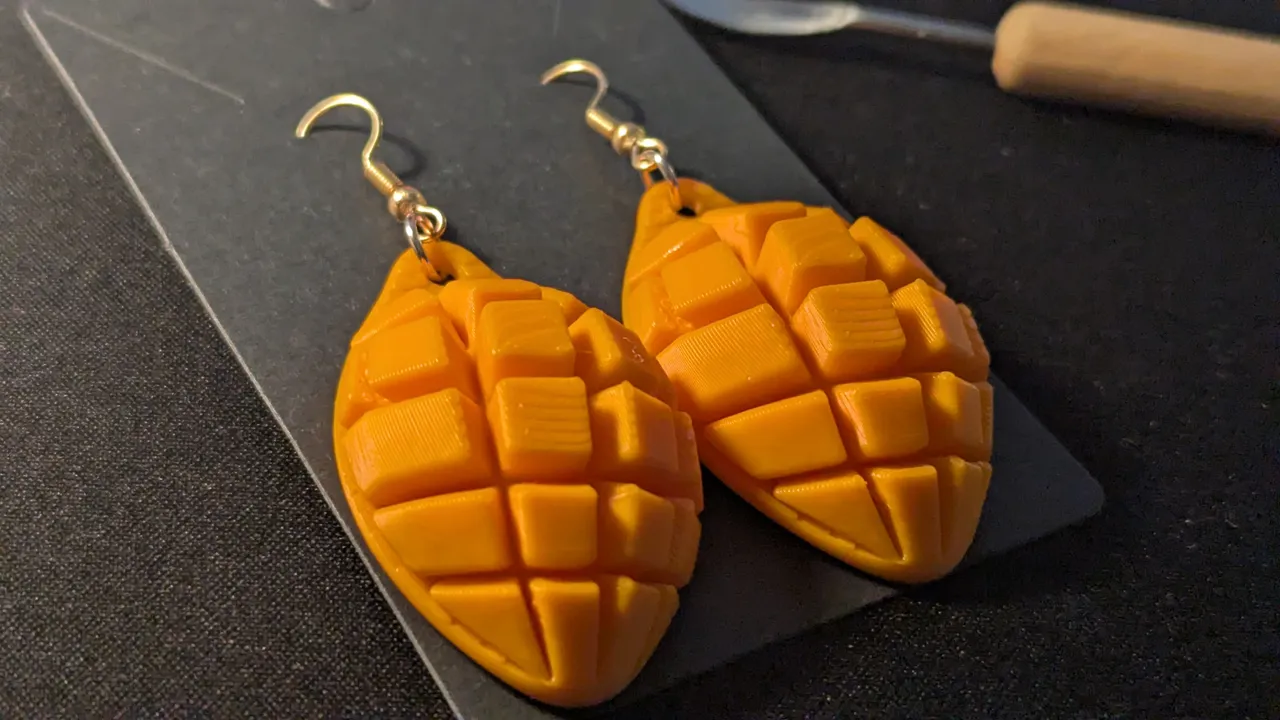 Natsu Mango Earrings - 夏マンゴー view 4