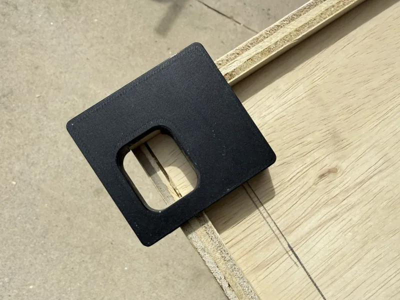 Under Drawer Slide Cut Out Jig