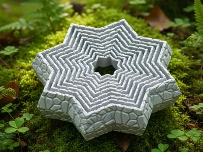 Voronoi Flexi Star Fidget – Articulated Toy