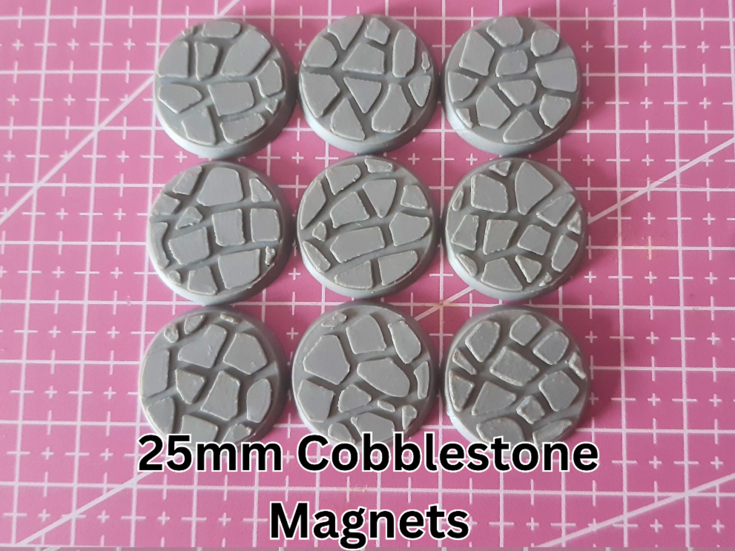 25mm Cobblestone round Base / Magnet holes