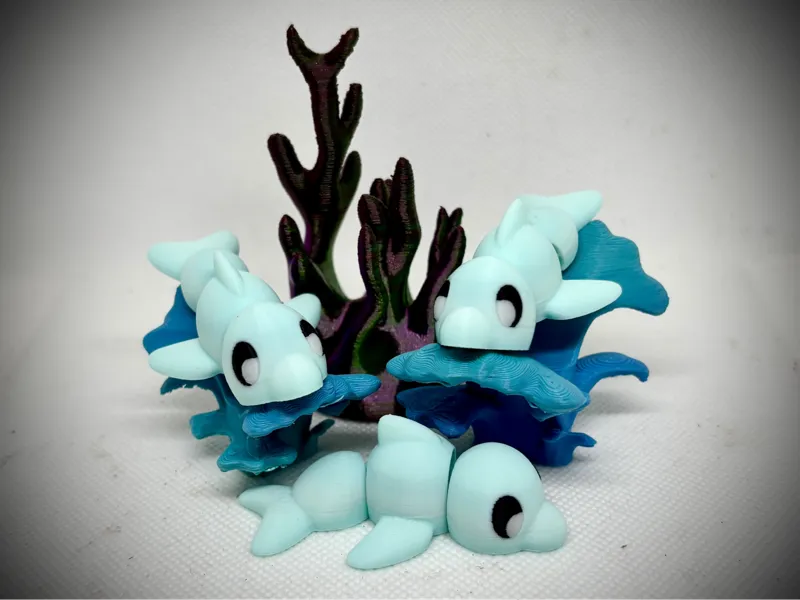Cute Articulated Baby Dolphin