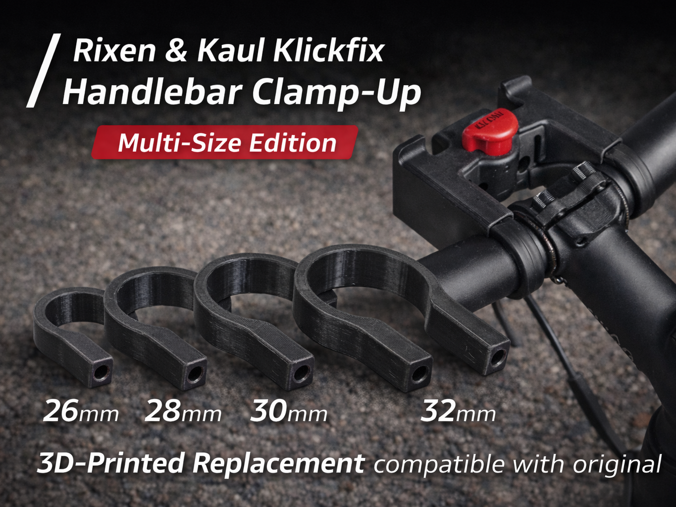 Klickfix handlebar clamp - bike basket adapter