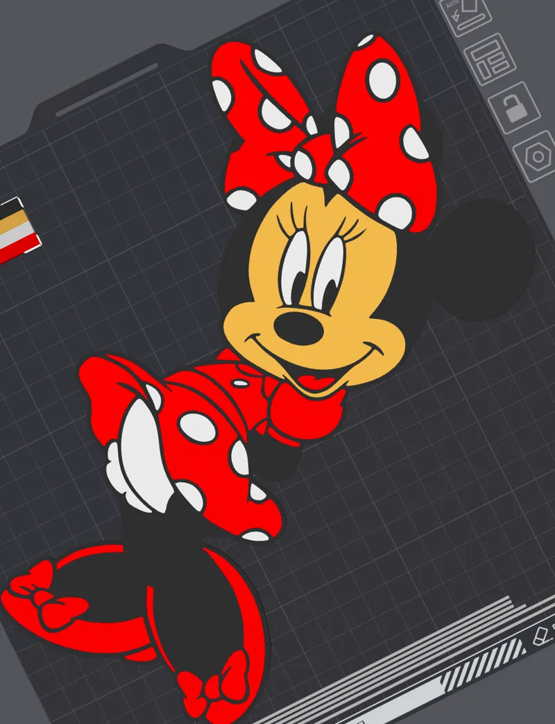 Minnie figure wall decor