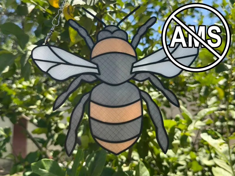 Stained Glass Bumblebee - No AMS Required!