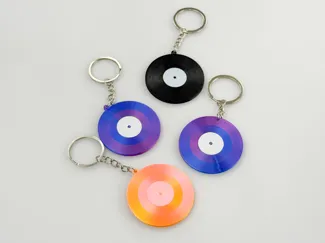 Viny Record Keyring with NFC
