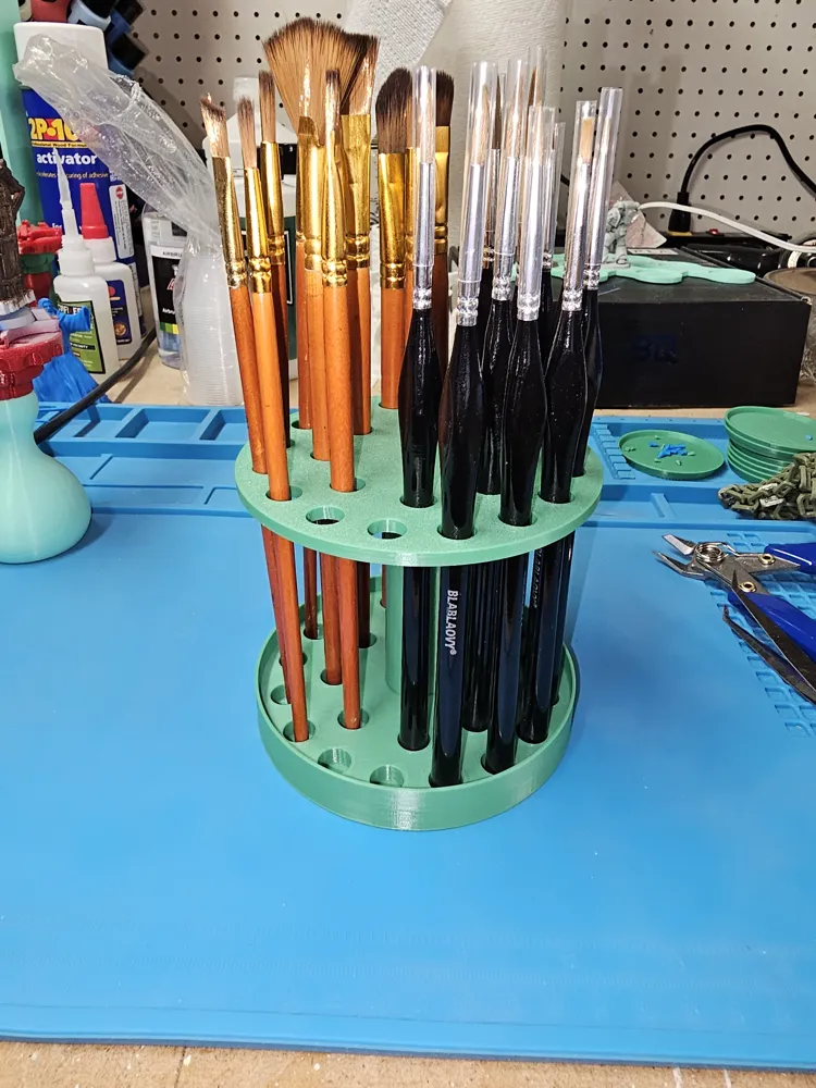 Paint brush holder - Free 3D Print Model - MakerWorld