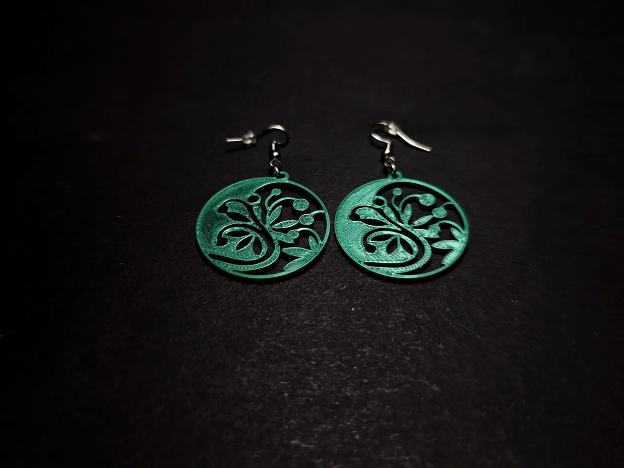 Yin Yang Tree Earrings view 3