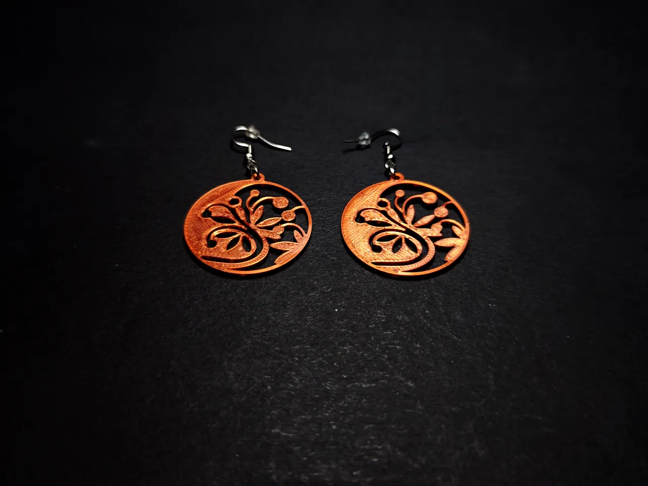 Yin Yang Tree Earrings view 2