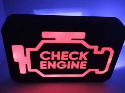 Check Engine Light CEL Light Box gift