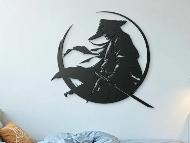 Warrior in a Hat 3D Wall Sticker