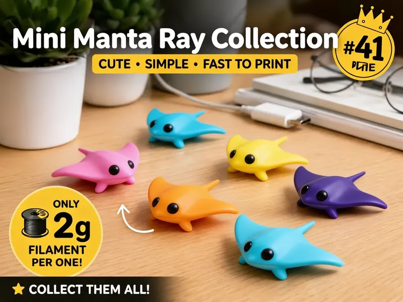 Mini Manta Ray Fidget - Micro Zoo