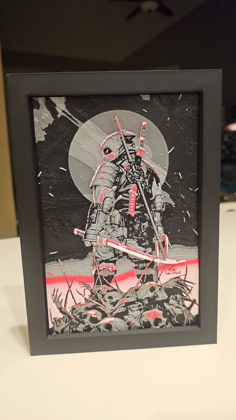 TMNT The Last Ronin 3D Printed Hueforge Painting