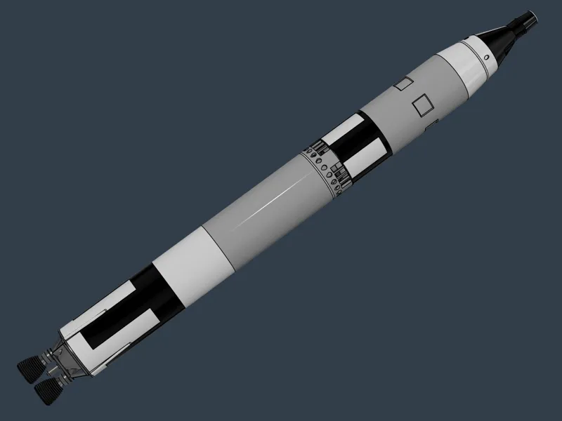 Gemini Titan II Rocket Model