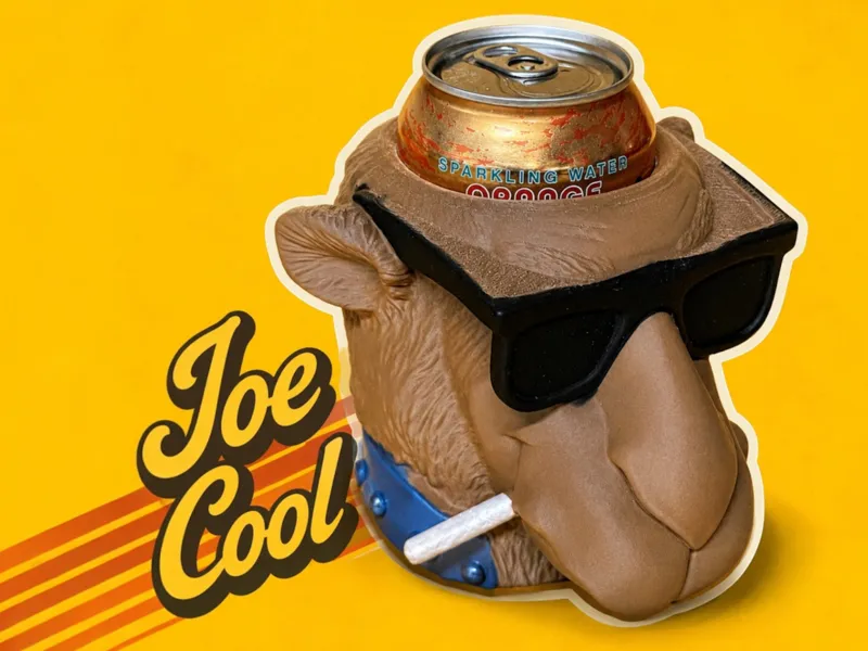Joe Cool Vintage Drink Buddy Retro Can Holder