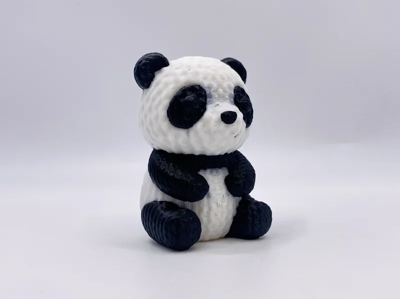 Knitted Panda