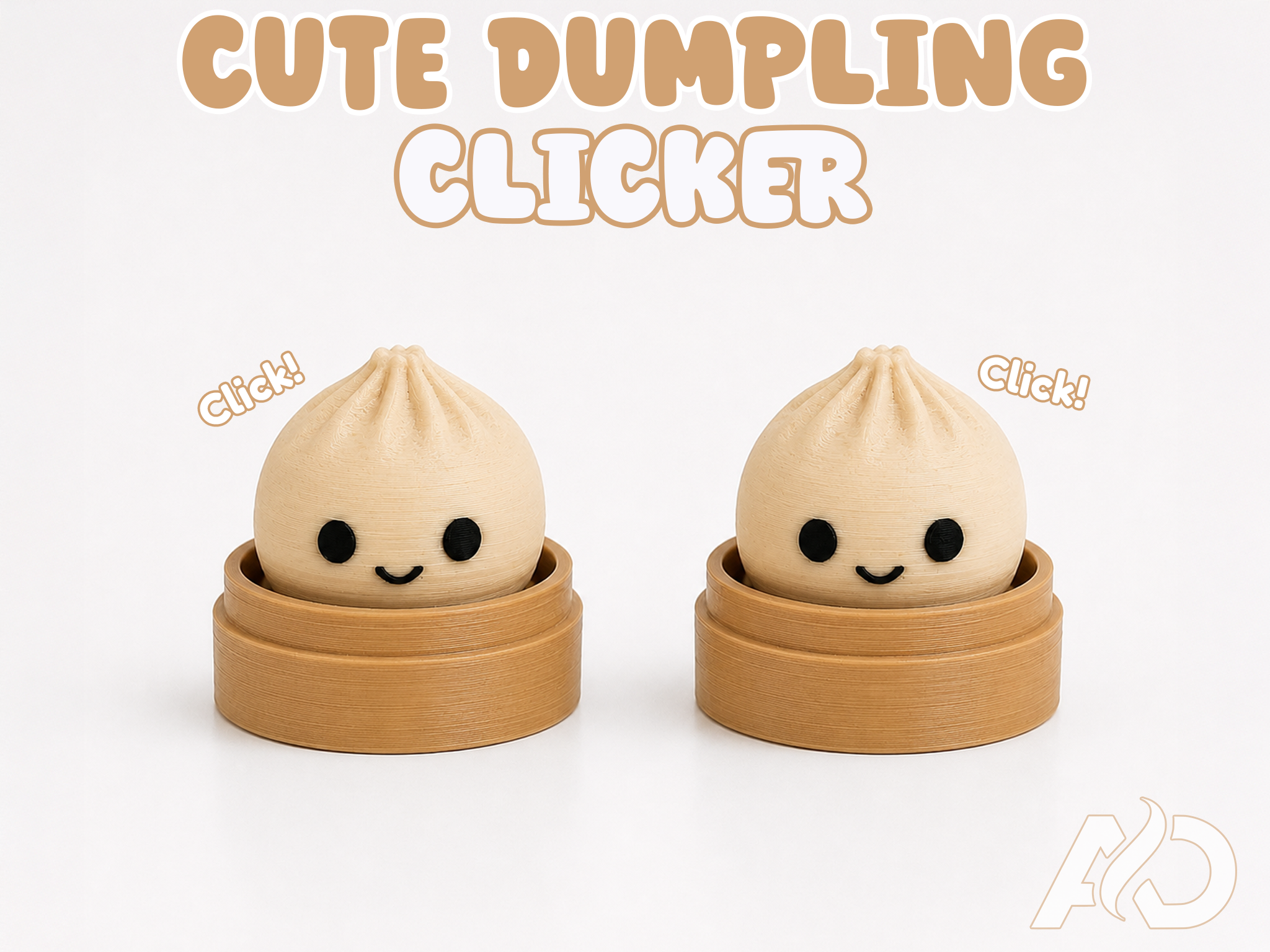 Miniatura 2 do modelo 3D CUTE DUMPLING CLICKER