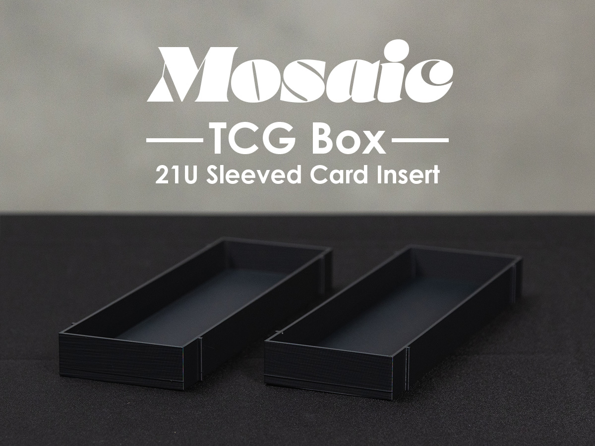 21U Sleeved Card Insert - Mosaic TCG Box