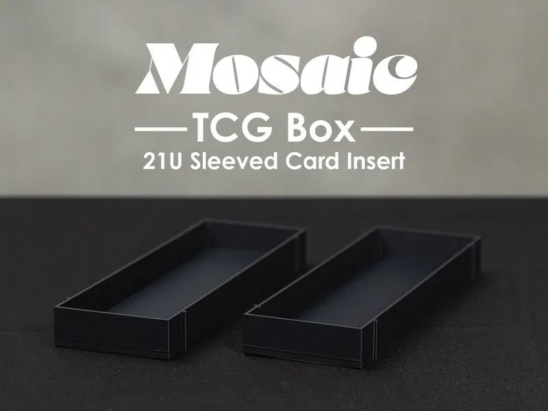 21U Sleeved Card Insert - Mosaic TCG Box