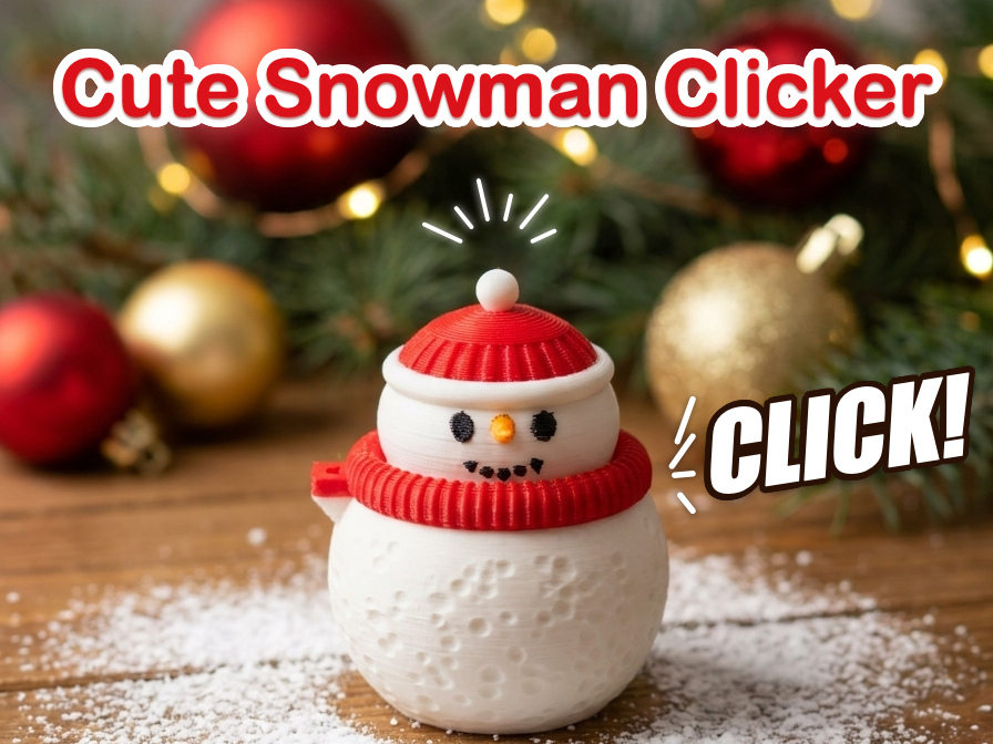 Cute Snowman Clicker – Christmas Snowball Fidget - 1