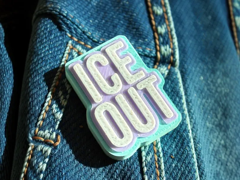 ICE Out Magnetic Pin