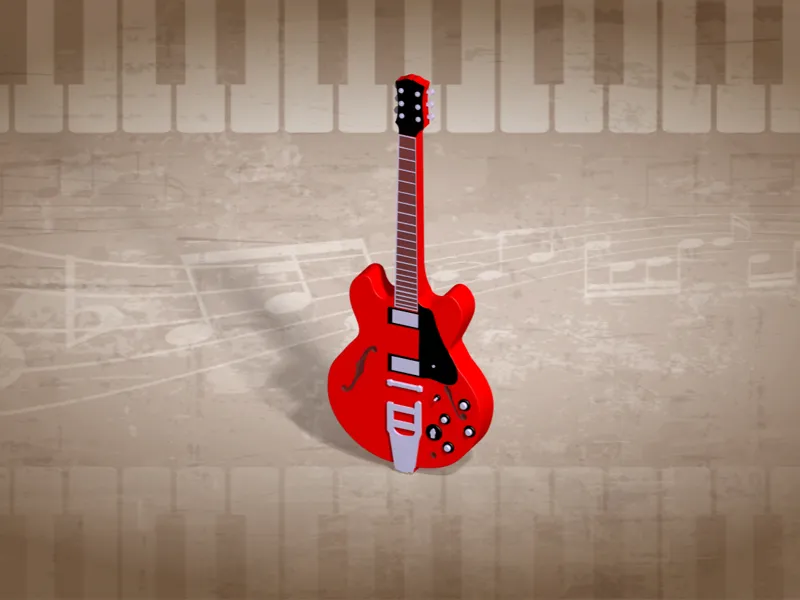 McFly Gibson ES-345 guitar (for desk)