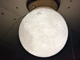 Moon flush mount light cover-85mm mount w 3 screws