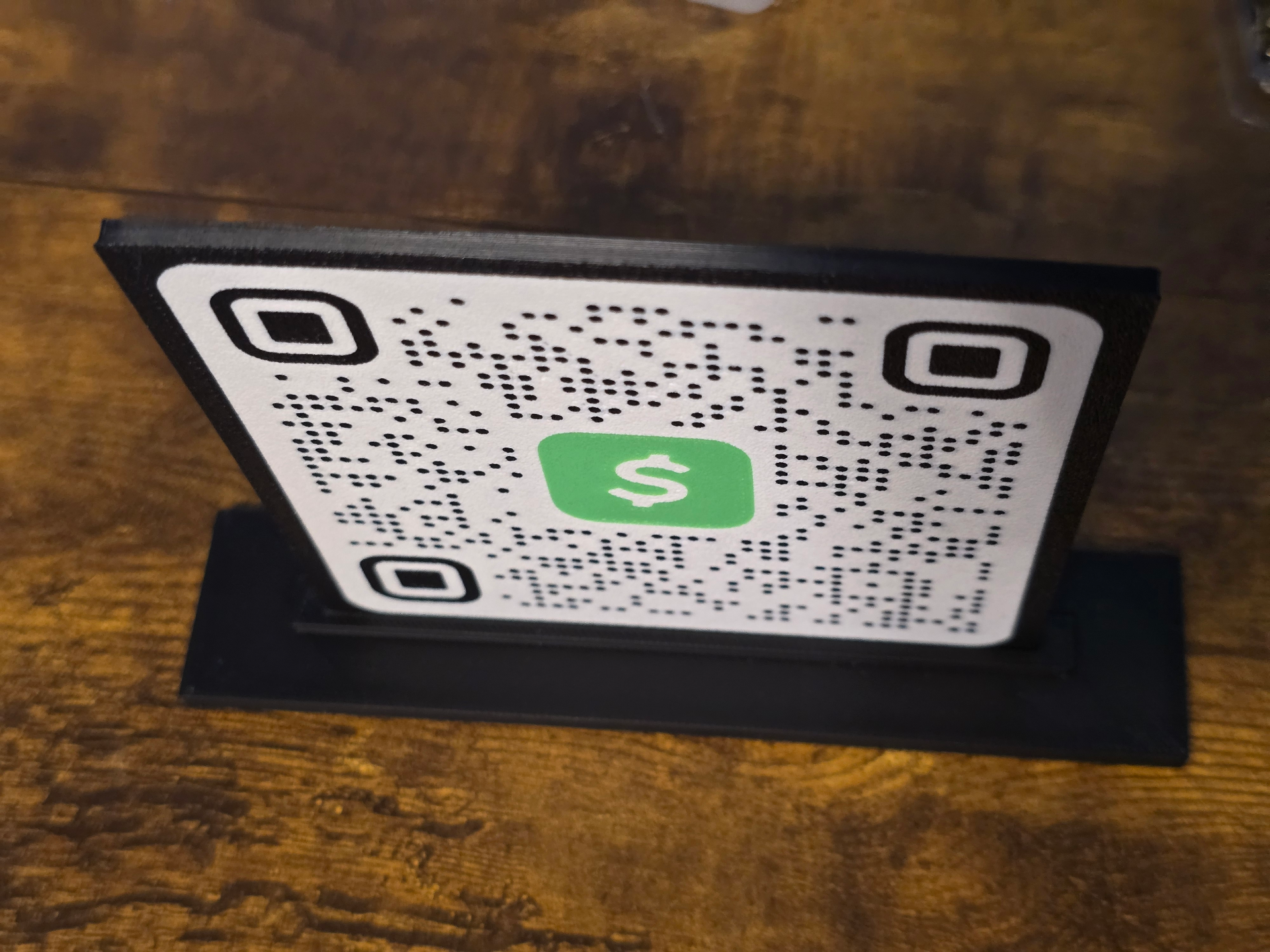 Stand for QR Codes, 100 x 3 mm print stand