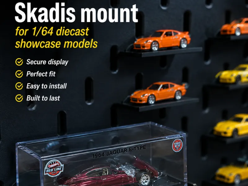 Ikea Skadis mount for 1/64 diecast model showcase